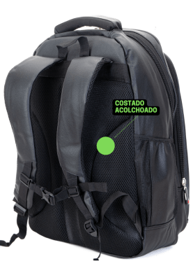 Mochila Masculina Reforçada Couro Grande para Viagem Trabalho