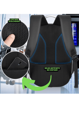 Mochila Masculina Reforçada Grande para Viagem Moto